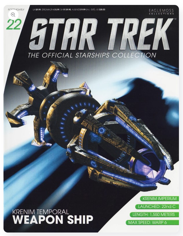 #022 KRENIM TEMPORAL WEAPON SHIP (Eaglemoss Star Trek Starship)