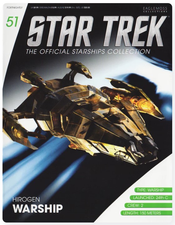 #051 HIROGEN HUNTER WARSHIP (Eaglemoss Star Trek Starship)