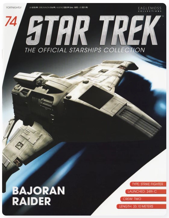 #074 BAJORAN RAIDER SHIP (Eaglemoss Star Trek Starship)